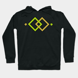 diamond square abstract Hoodie